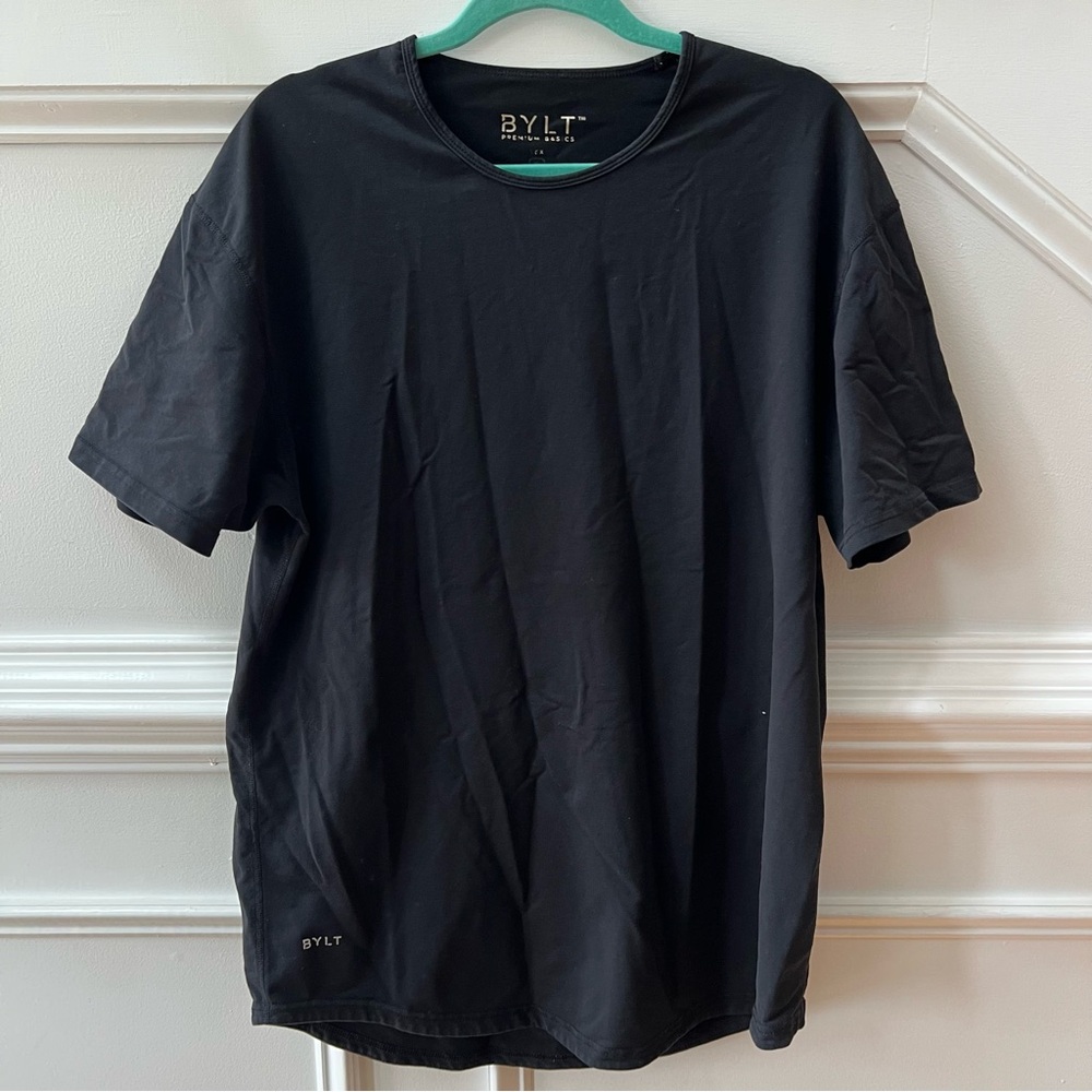 BYLT Basics LUX Men's Crew Neck Tee in Black
